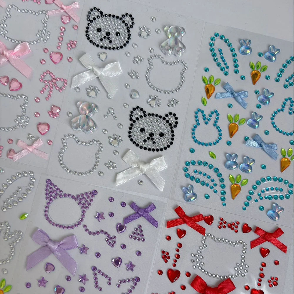 Cute Little Animal Diamond Stickers Concert Support Decoration DIY