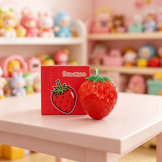 Strawberry Squishy Slow Rising Fidget Toy | Sensory Squeeze Squishy Fidget Toy Peaceful Pleasures Health and Wellness