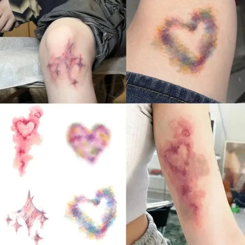4 Sheets Halloween Wound Bruising Temporary Tattoos for Cosplay Waterproof Scar Tattoo Stickers Lasting Fake Arm & Ankle Ink Peaceful Pleasures Health and Wellness