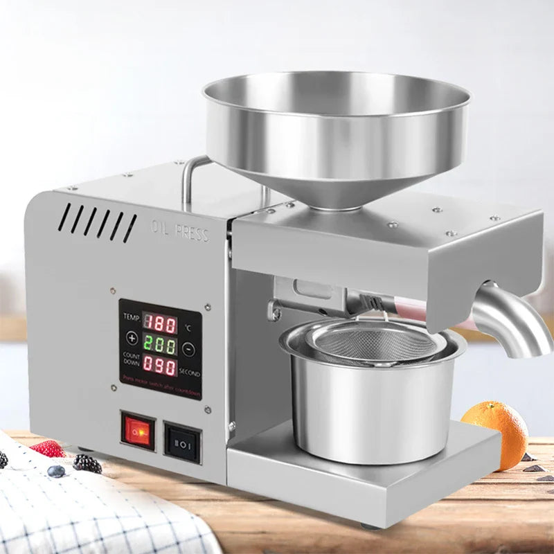 X5S Stainless Steel Home Oil Press – Peanut & Sesame 610W