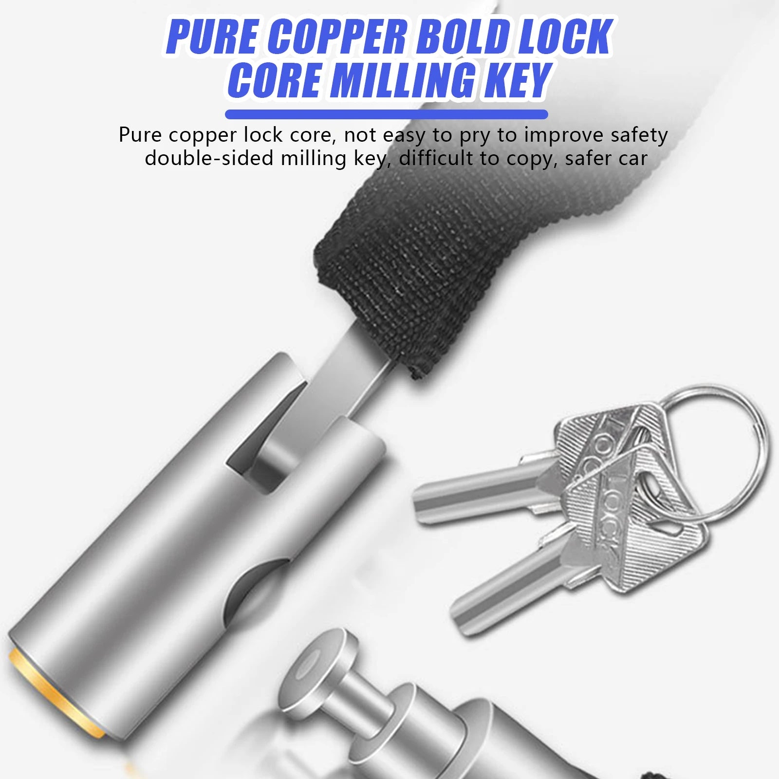 Anti-Theft Bike Chain Lock Universal Anti-Theft Long Bicycle Lock Chain for Motorcycle Door Gate Fence Peaceful Pleasures Health and Wellness