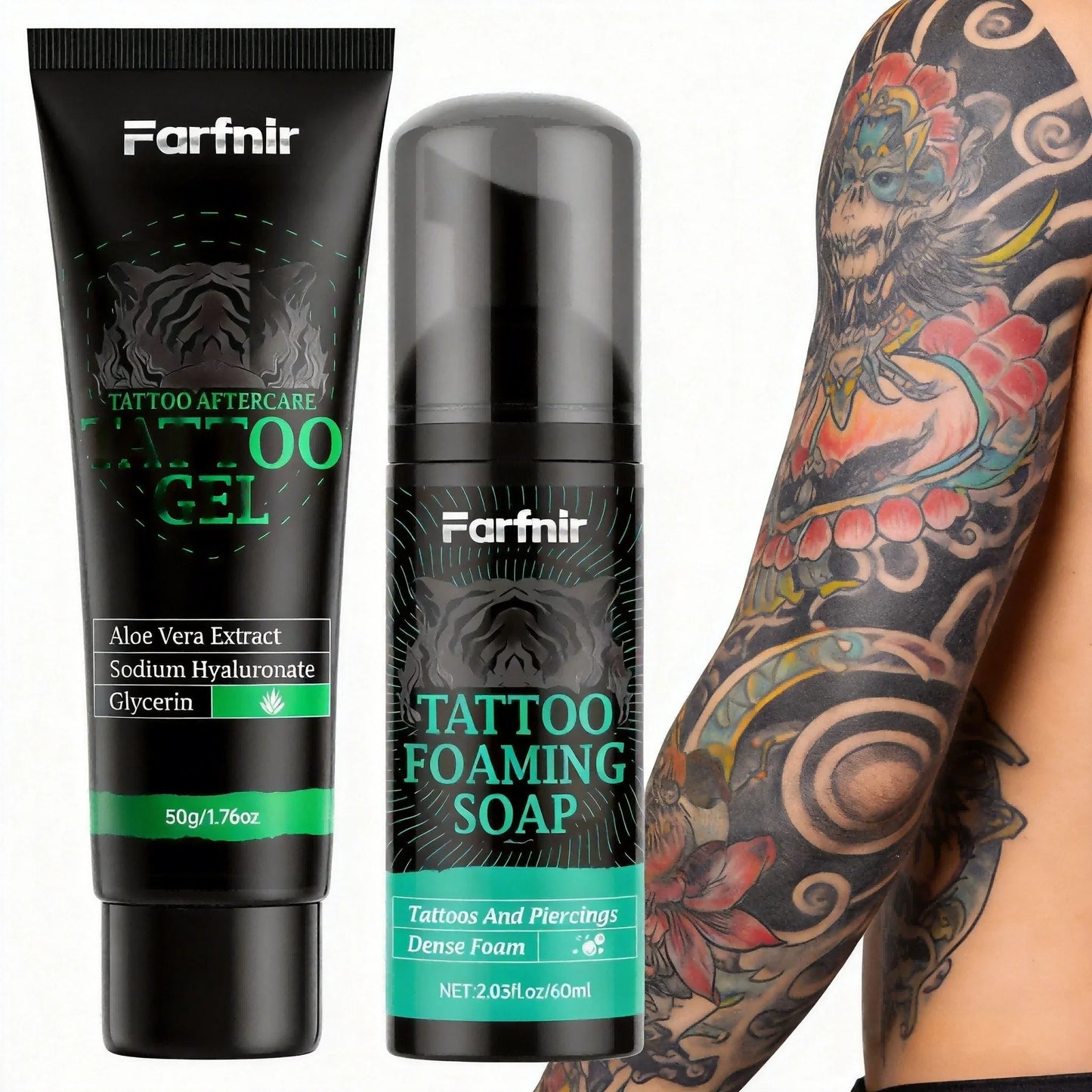 Tattoo Foaming Soap & Gel – Brightens Ink, All Skin Types
