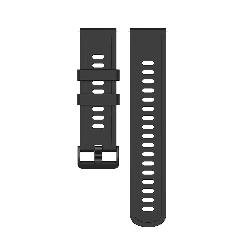 Silicone Watch Band for Xiaomi MI Watch S1 Active & Watch Color Peaceful Pleasures Health and Wellness black france