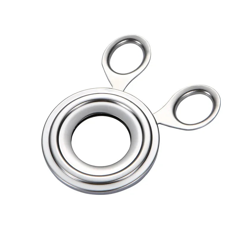Egg Shell Cutter Stainless Steel Opener Kitchen Tool For Cooked Eggs Mini Scissors Gadget Safe And Efficient Eggshell Remover Peaceful Pleasures Health and Wellness silvery