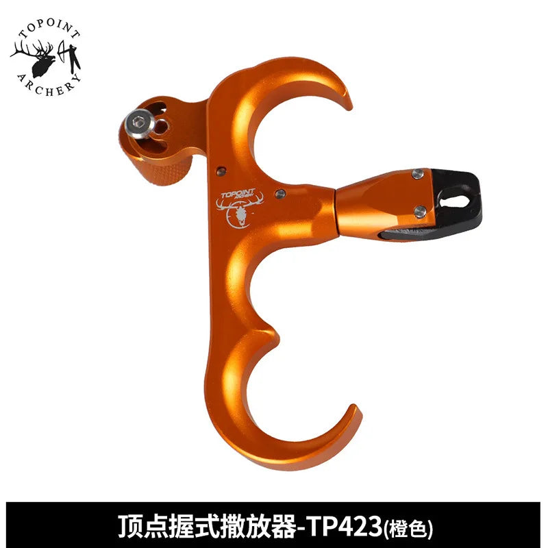 TP423 360 Degree 3 Finger Compound Bow Release Aluminum Alloy Thumb