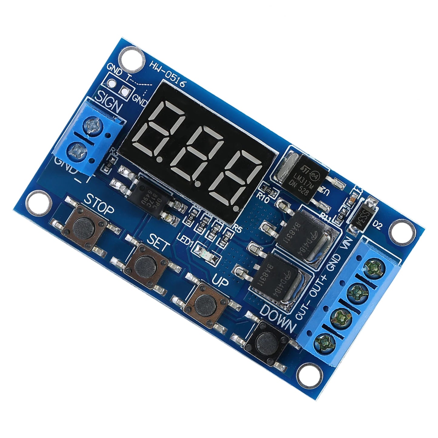 Timer Relay Module Timer Switch Module DC 5V--36V Cycle Delay Timer Switch Turn On Off Relay Module with LED Display Peaceful Pleasures Health and Wellness