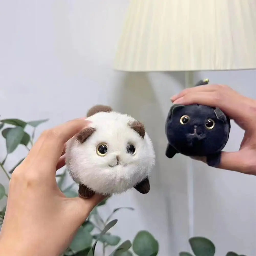 Cat Plush Key Rings Door Keyring Bag Pendant Keychain Women Cute Doll