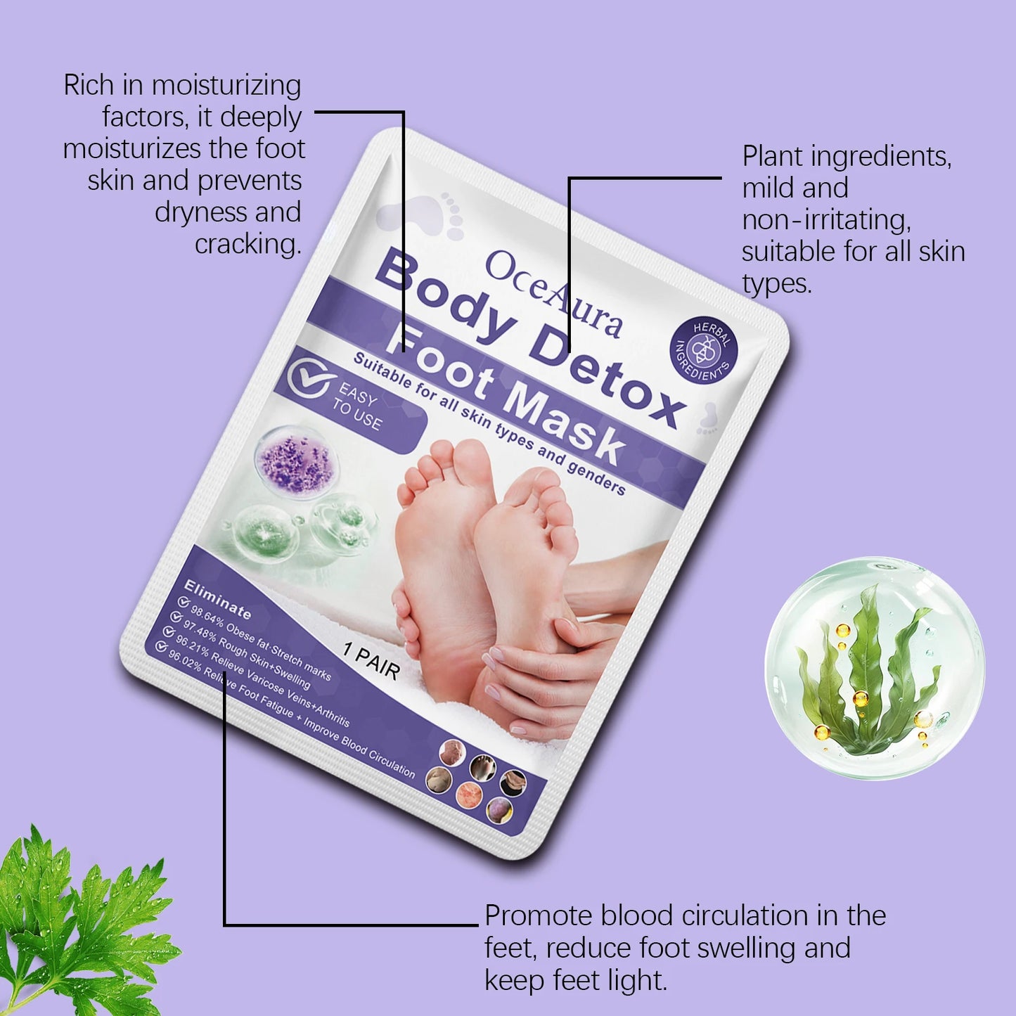 Exfoliating Foot Peel Mask – Remove Dead Skin & Calluses