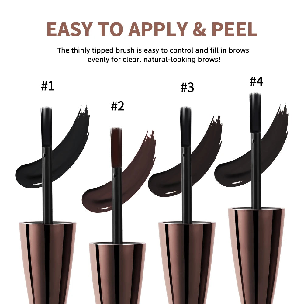 Peel-off Eyebrow Gel Waterproof And Sweat-proof Tattoo Long-Lasting Smudge-Proof Effect Natural Eyebrow Dye Eye Makeup Cosmetics Peaceful Pleasures Health and Wellness