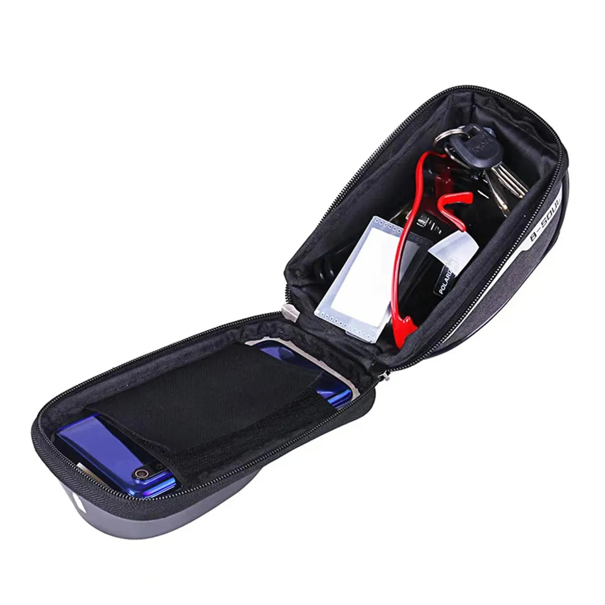 Bicycle Handlebar Bag Cell Phone Bag Front Bag Handlebar Cross Bag Mountain Road Bike Riding Accessories Bicycle Bags Peaceful Pleasures Health and Wellness