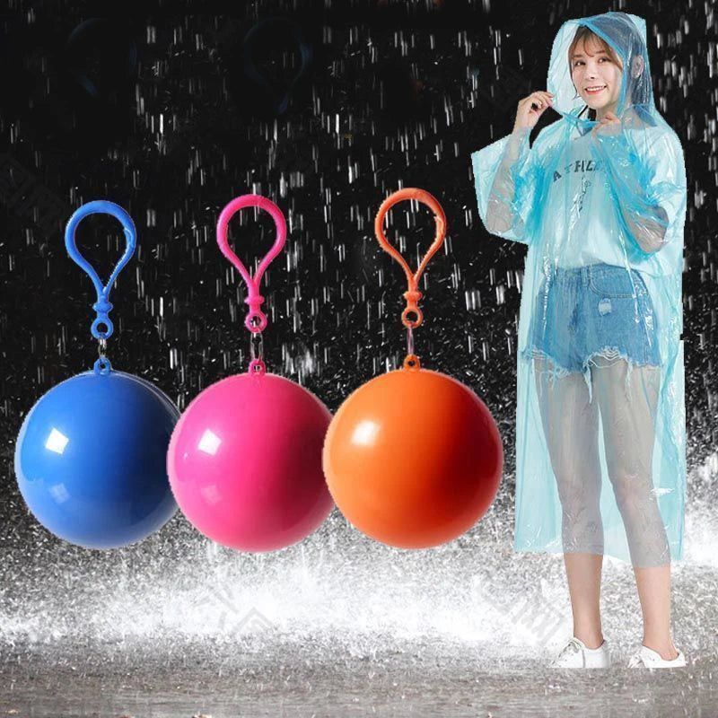 Portable Compact Raincoat Ball 5-Pack | Outdoor Poncho