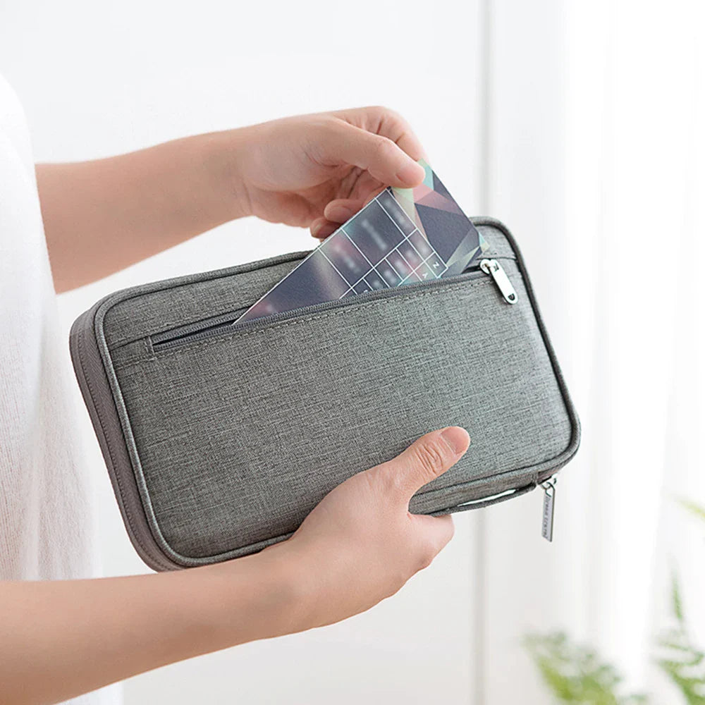 Waterproof Passport Holder & Travel Document Organizer Bag