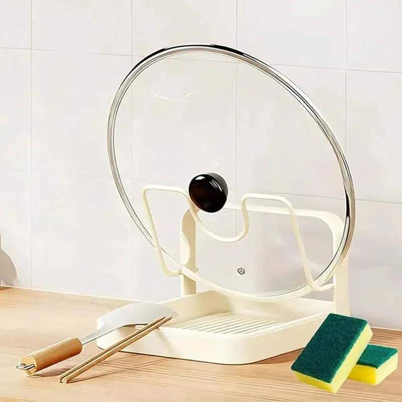 Kitchen Counter Organizer – Pot Lid, Cutting Board & Plate Rack