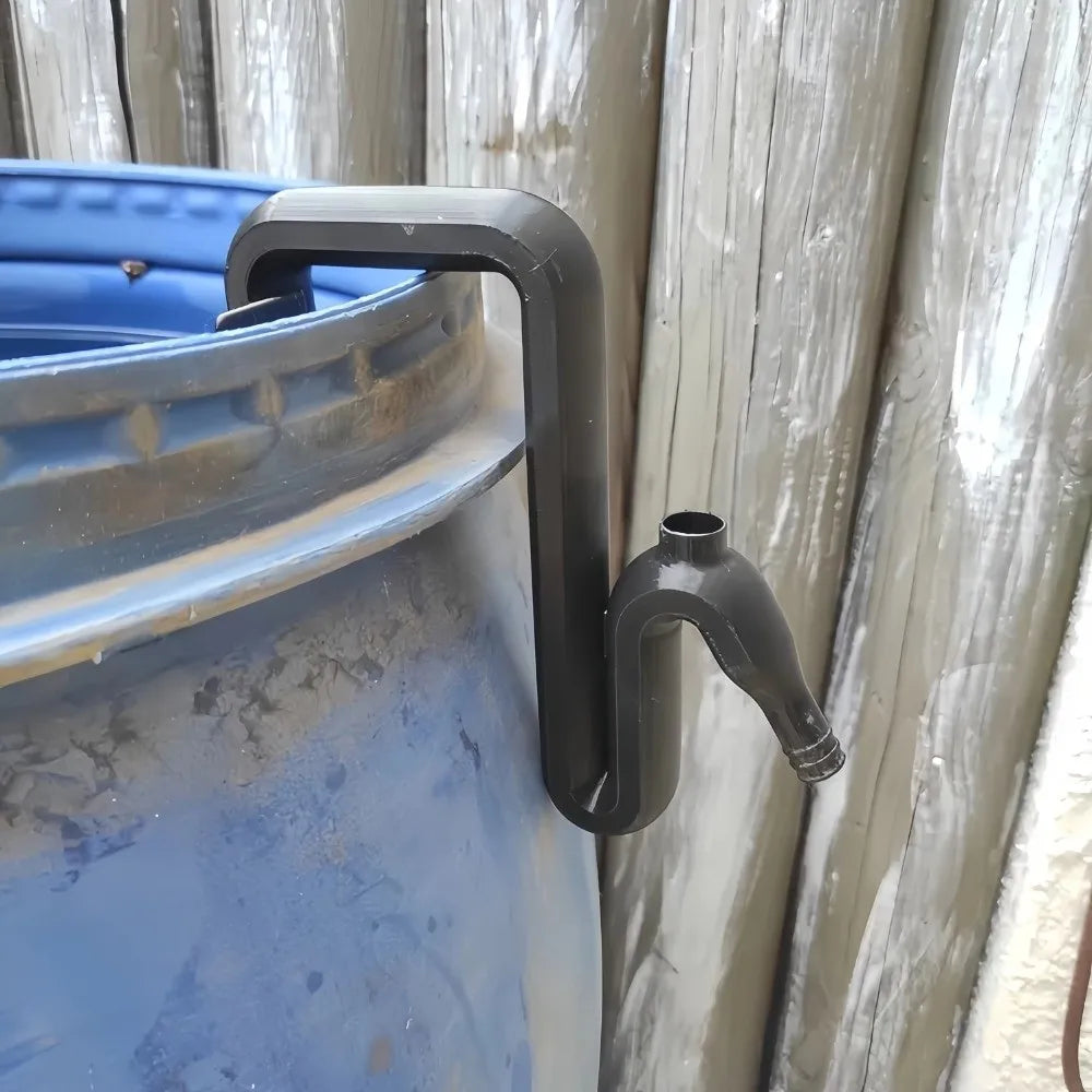 Self-priming Design Rainwater Transfer Pipe Siphon Mechanism PP Overflow Pipe Easy Installation Self-priming Siphon Hose Peaceful Pleasures Health and Wellness