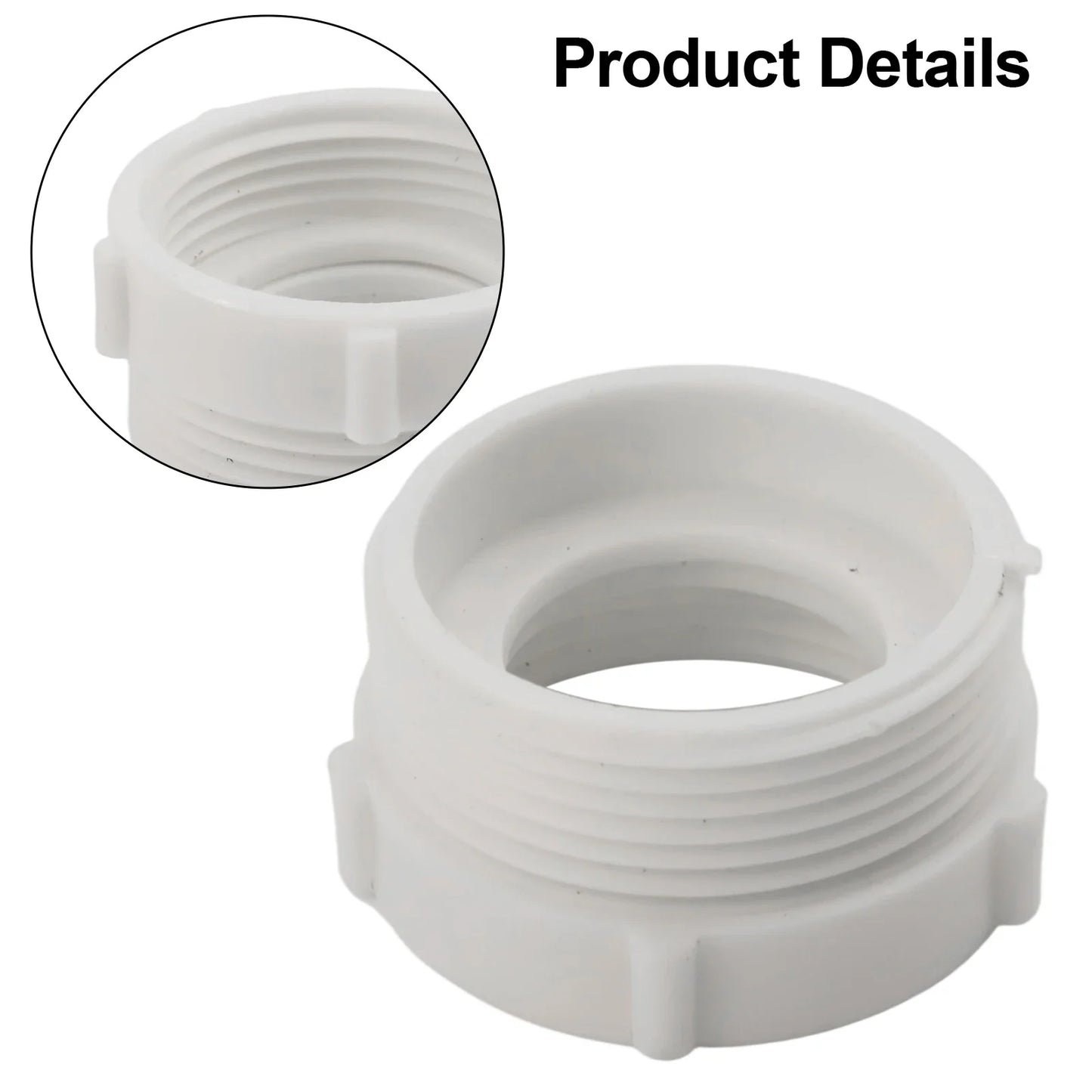 Drain Pipe Adapter 1-1/4" to 1-1/2" Trap Waste Extension Fitting