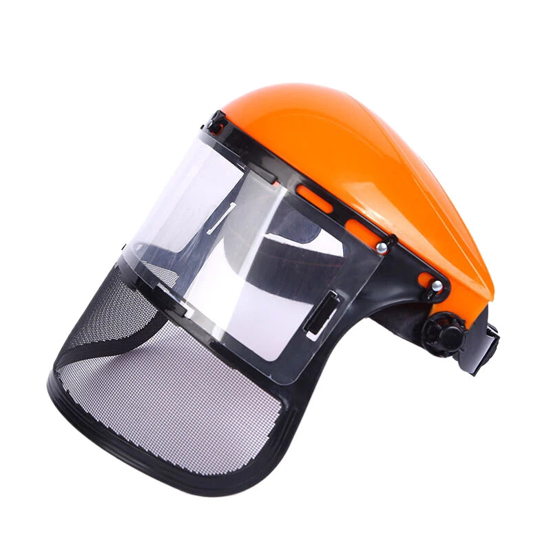 Safety Head-Mounted PVC Protective Mask Anti-Splashing Grass Anti Dust Mask For Cutting Hat Avoid Face Screen Protection Mask Peaceful Pleasures Health and Wellness A1