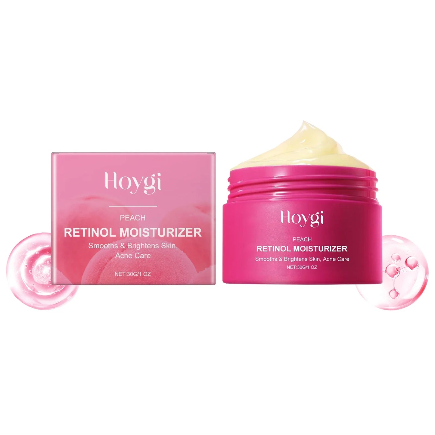 Peach Retinol Cream – Brightening, Anti-Acne & Moisturizer 30g