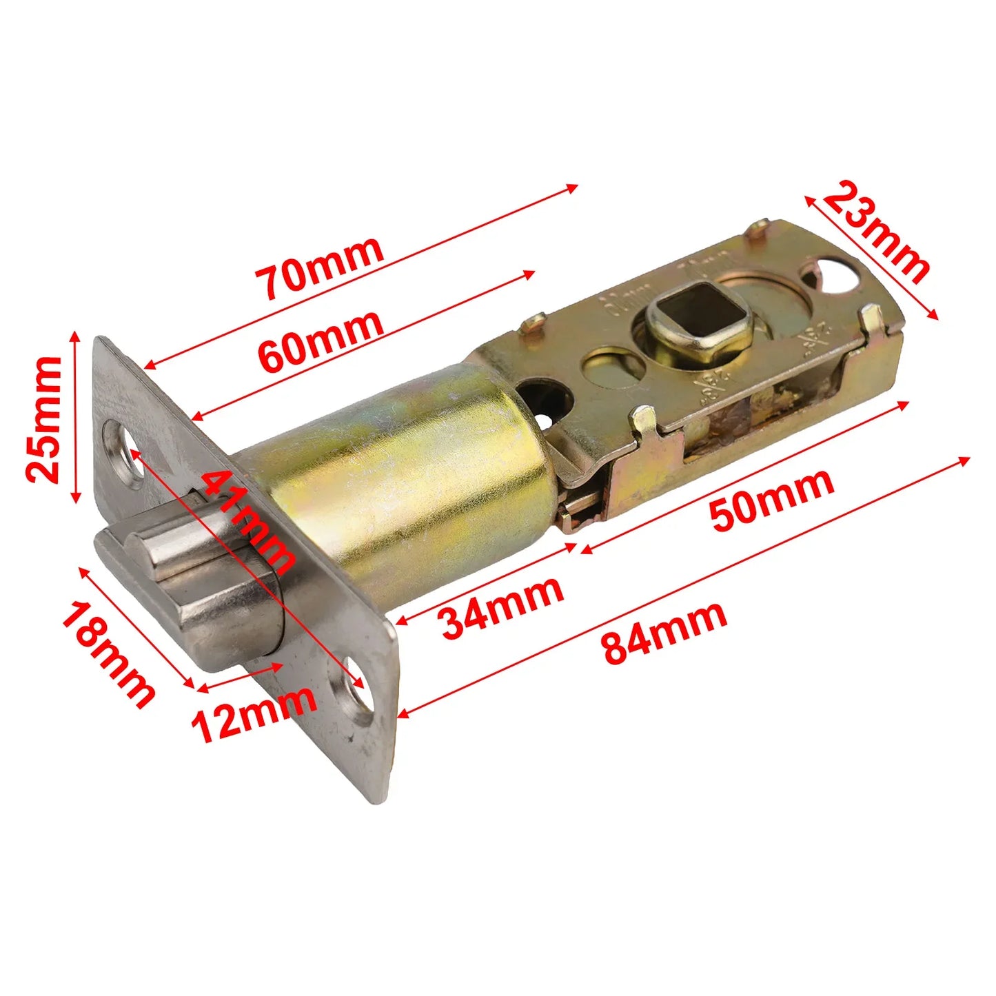 Tubular Door Latch – Stainless Steel Bathroom Privacy Lock