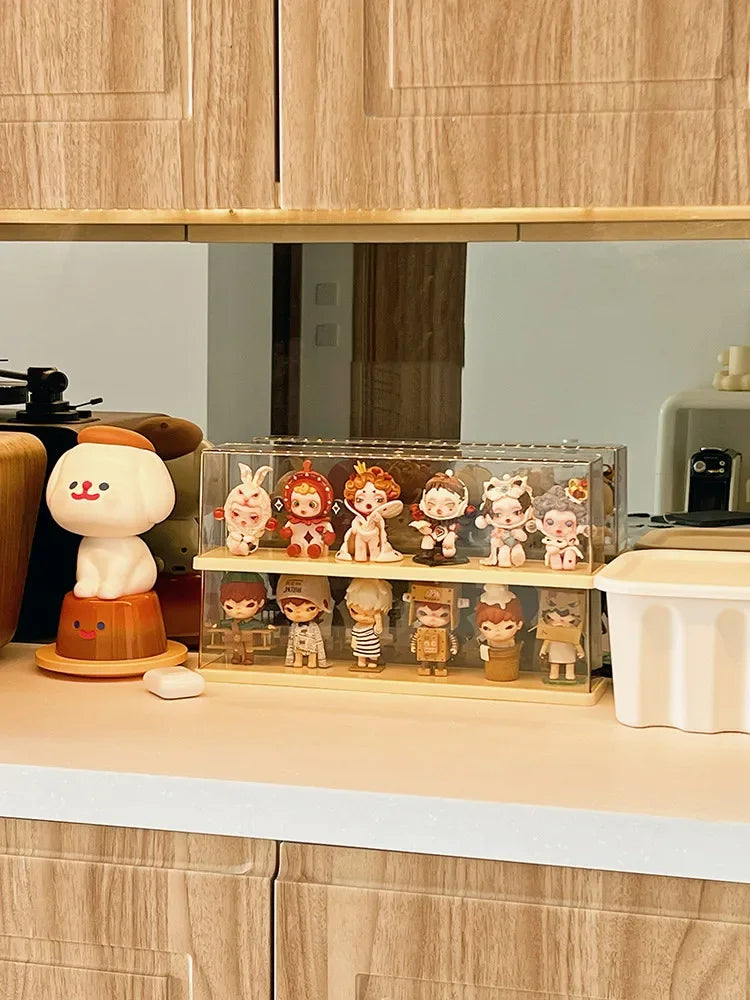 Acrylic Figure Display Case 35cm – Dustproof Collectible Showcase