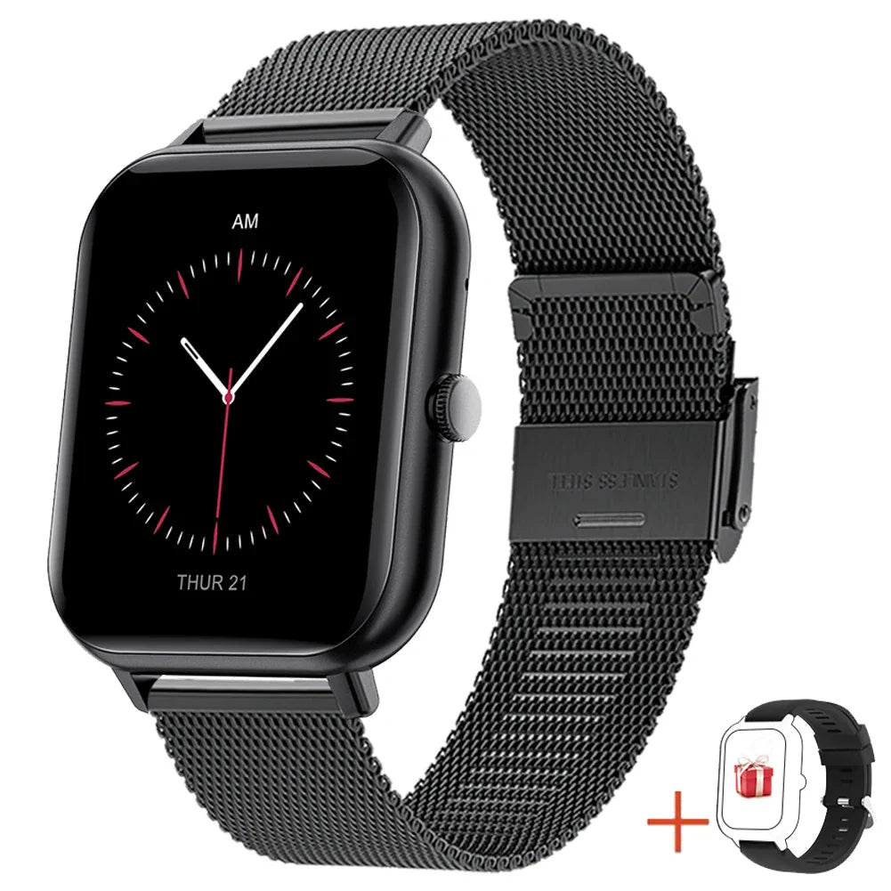 Smartwatch 1.83" Touch Screen – Calls, 100+ Sports & Heart Rate