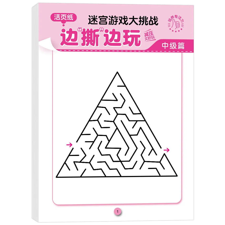 Activity Book Magic Line Maze Workbook Enhancing Focus Coordination