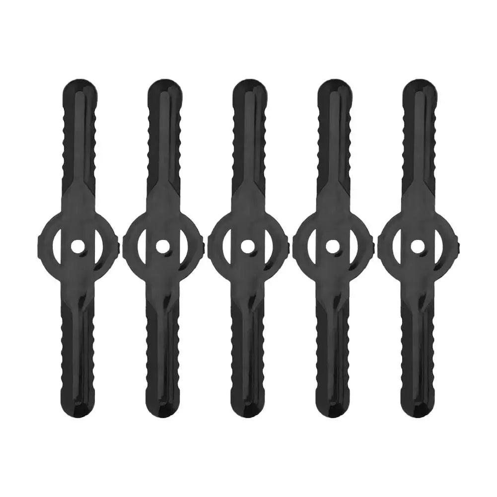 Plastic Grass Cutting Blade For Electric Cordless Grass Trimmer Strimmer Garden Tools Blade Replacement for Garden Weeding Peaceful Pleasures Health and Wellness 5pcs