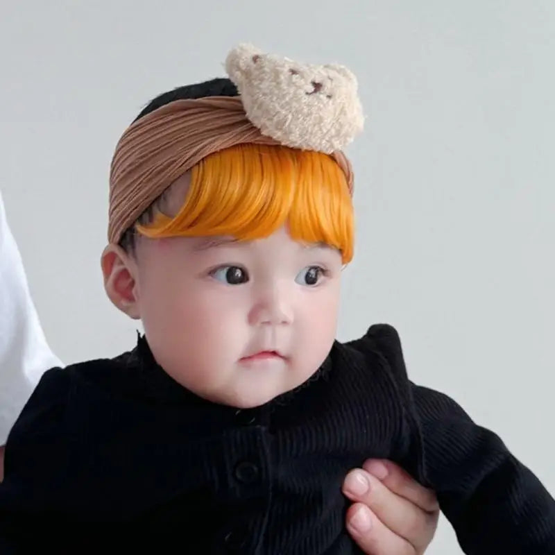 Baby Girl Bear Bangs Headband | Cute Toddler Hairband Ages 1–3