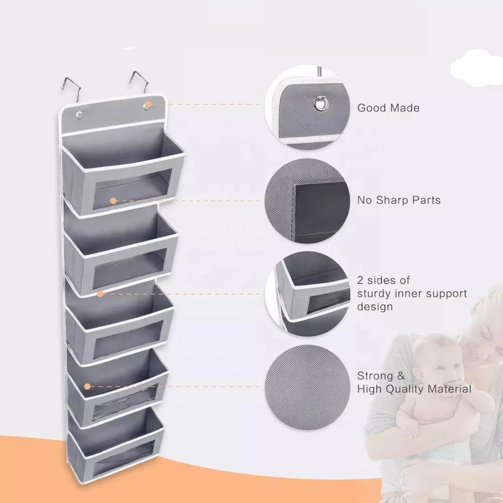 Over The Door Hanging Storage Organizer Bag with Pockets
