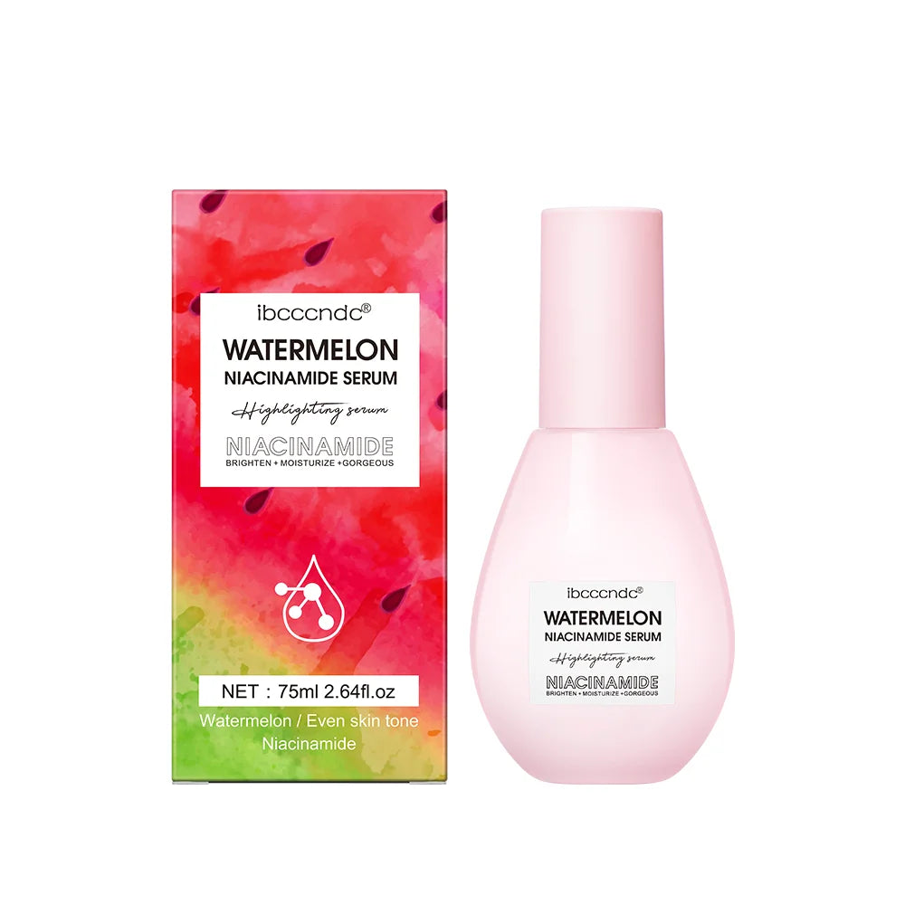 New Watermelon Glow Niacinamide Dew Drops Serum Makeup Primer Cream Lightweight Facial Serum & Priming Liquid Brightner Peaceful Pleasures Health and Wellness 75ml