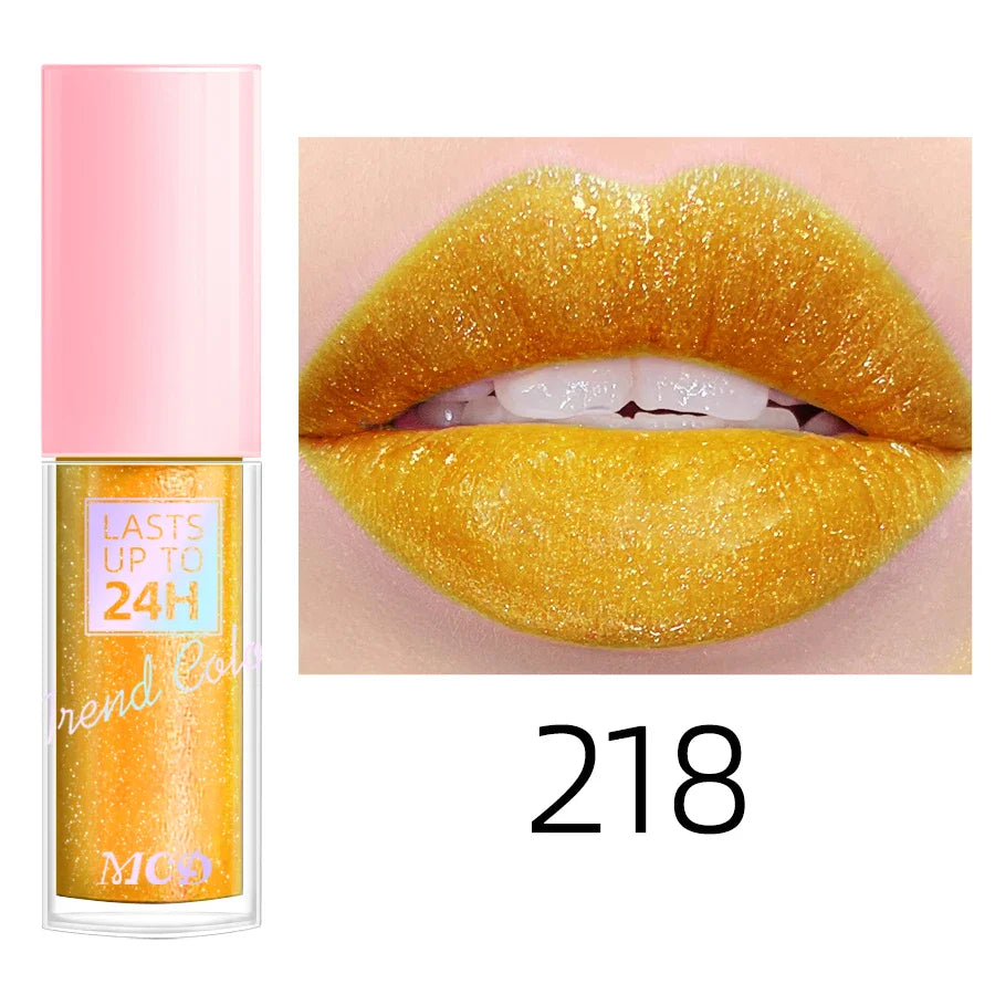 MCD Glitter Lip Gloss – 18 Shades, Waterproof & Long-Lasting