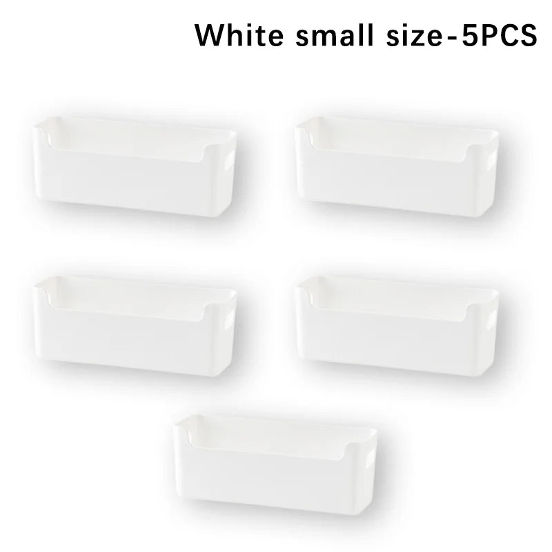 5-Pack No-Drill Cabinet Door Storage Baskets | Wall Organiser
