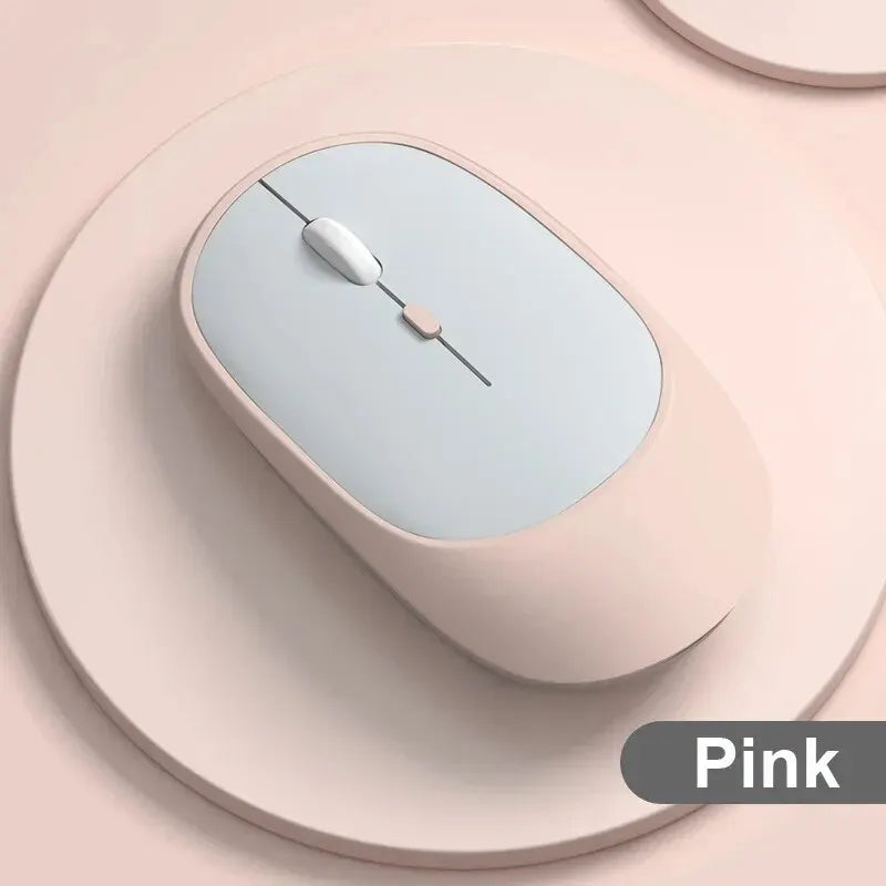 2.4Gh Wireless Gaming Mouse Dual Modes Bluetooth Ultra-Low Power Consumption,Compatible With PC Mac Computers Laptops Mute Peaceful Pleasures Health and Wellness SB138PK-B