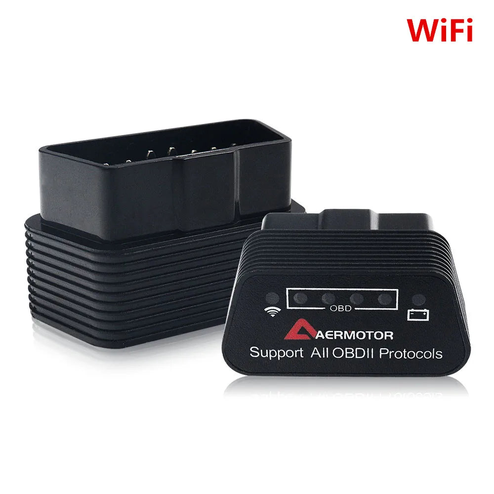 Aermotor ELM327 V1.5 OBD2 Scanner Bluetooth 4.0 WiFi iOS Android