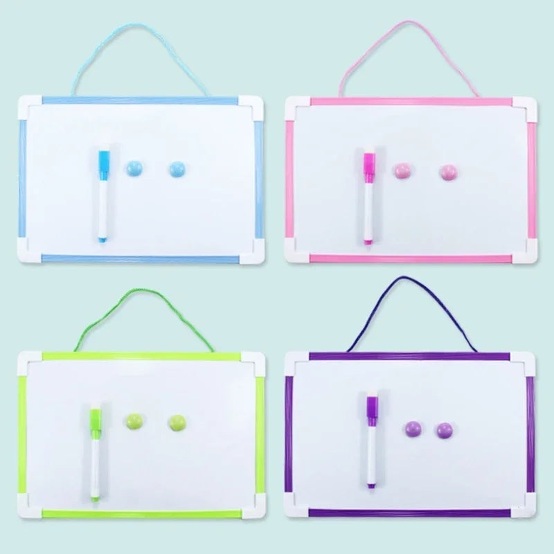 Double-Sided Magnetic Whiteboard Set – Kids Drawing & Memo Board