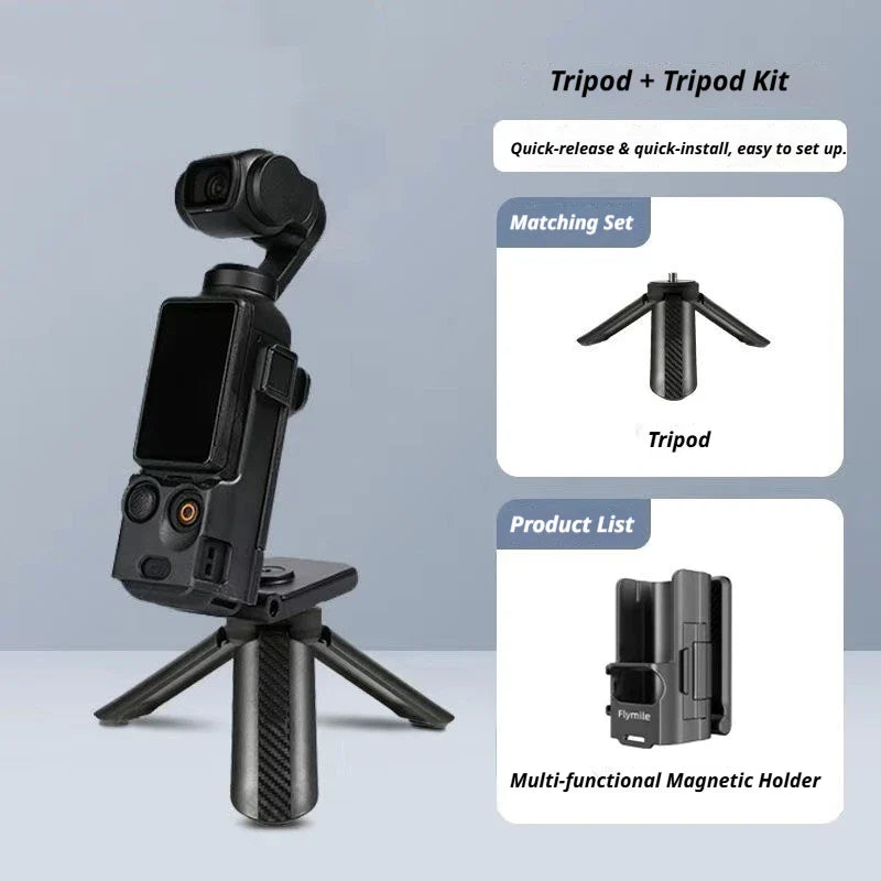 Flymile Magnetic Mount for DJI Osmo Pocket 3 | Vlog & Cycling