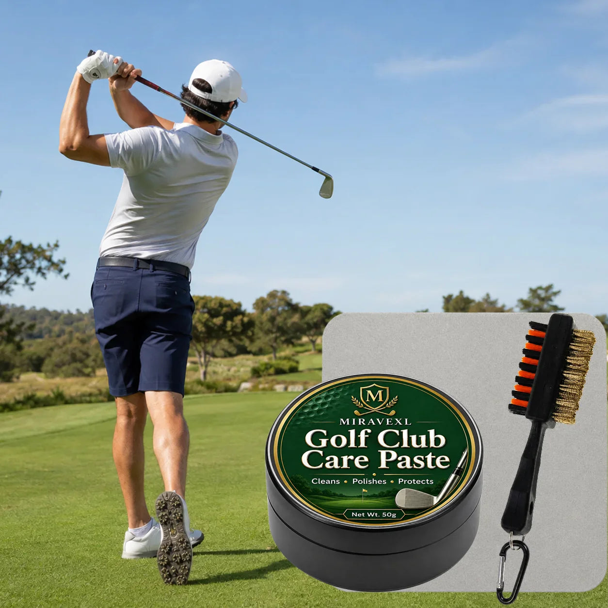 MIRAVEXL Golf Club Care Paste Kit – Polish & Clean Clubs