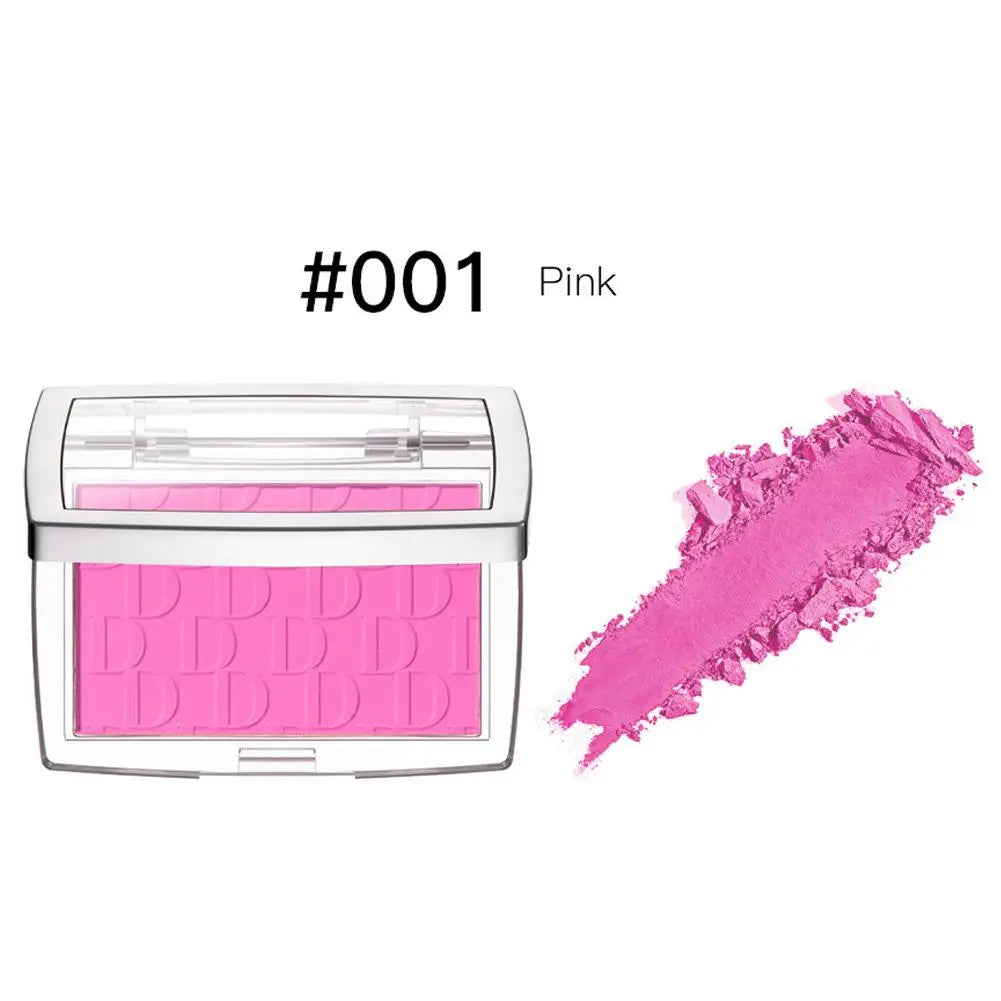 Matte Embossed Blush Palette – High-Pigment Pink & Coral Powder