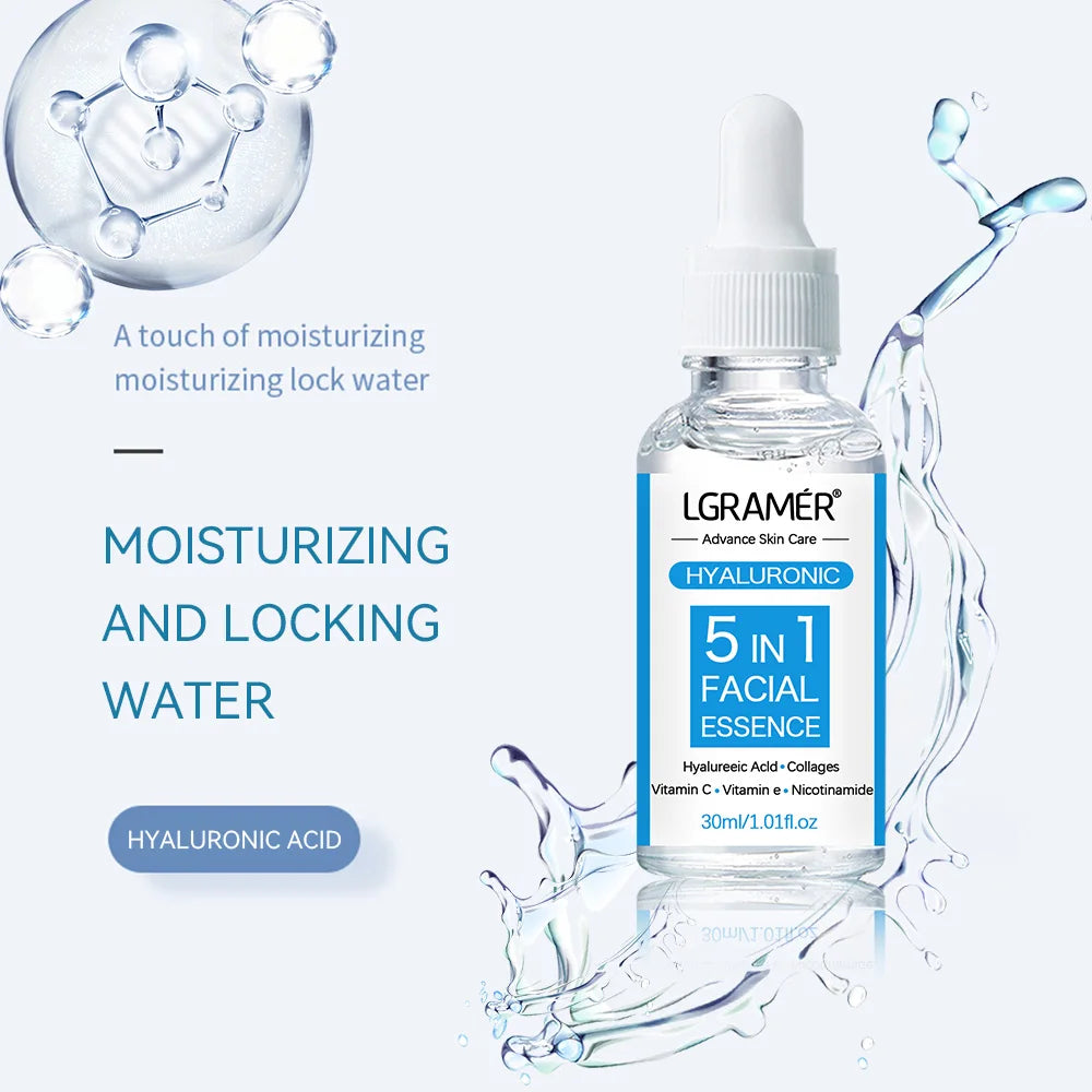 Hyaluronic Acid Facial Essence – Brighten & Moisturize 30ml Peaceful Pleasures Health and Wellness