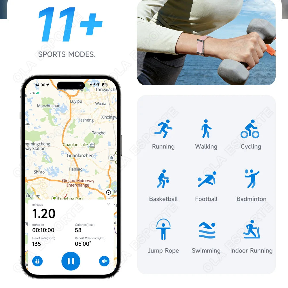 Ola Esporte No-Screen Fitness Band | 1ATM Waterproof Smartwatch
