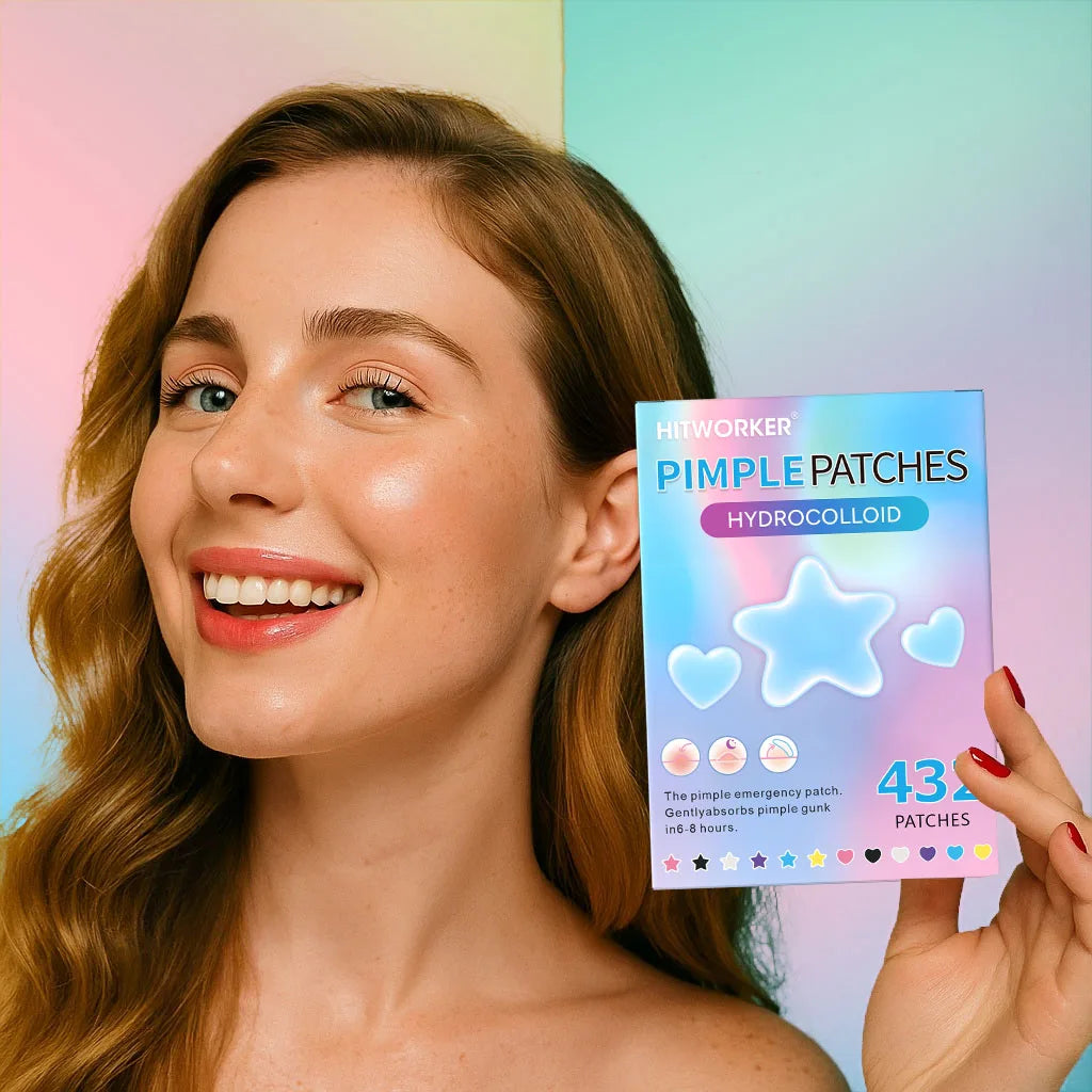 Invisible Waterproof Hydrocolloid Acne Patches – All Skin Types