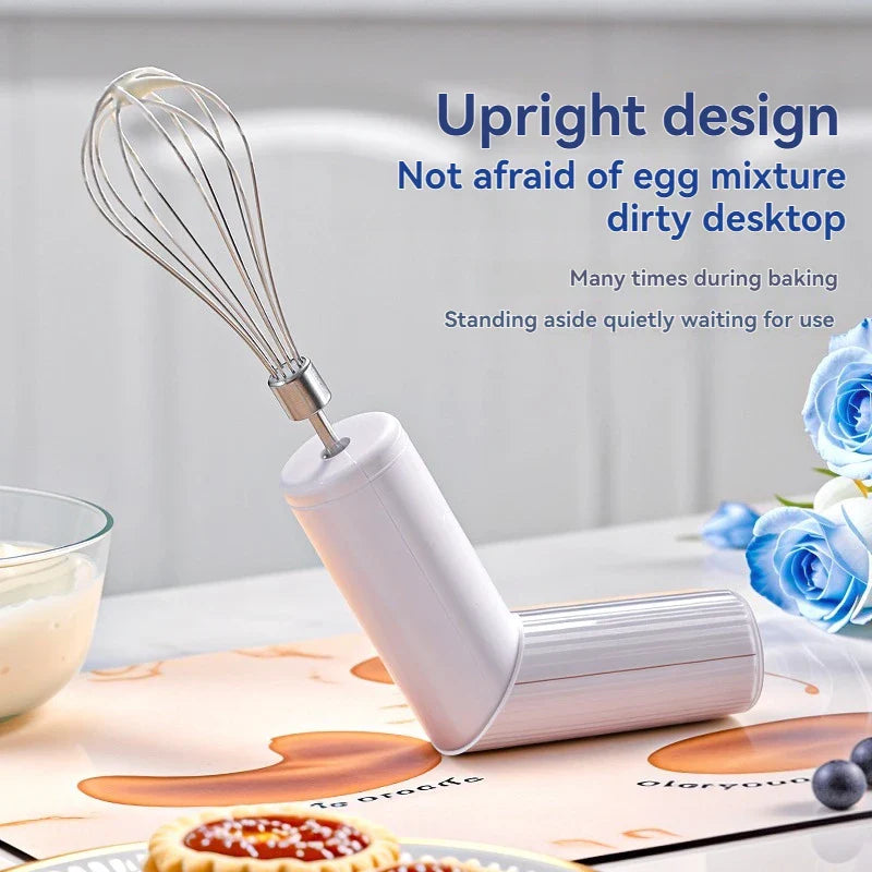 Wireless Electric Hand Mixer – 3-Speed Rechargeable Whisk