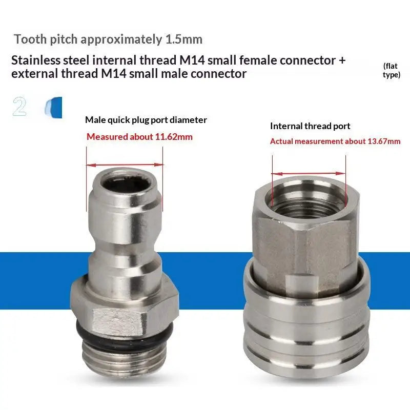 M14 x 1.5 Quick Connector Set – Leak-Proof Pressure Washer Fittings