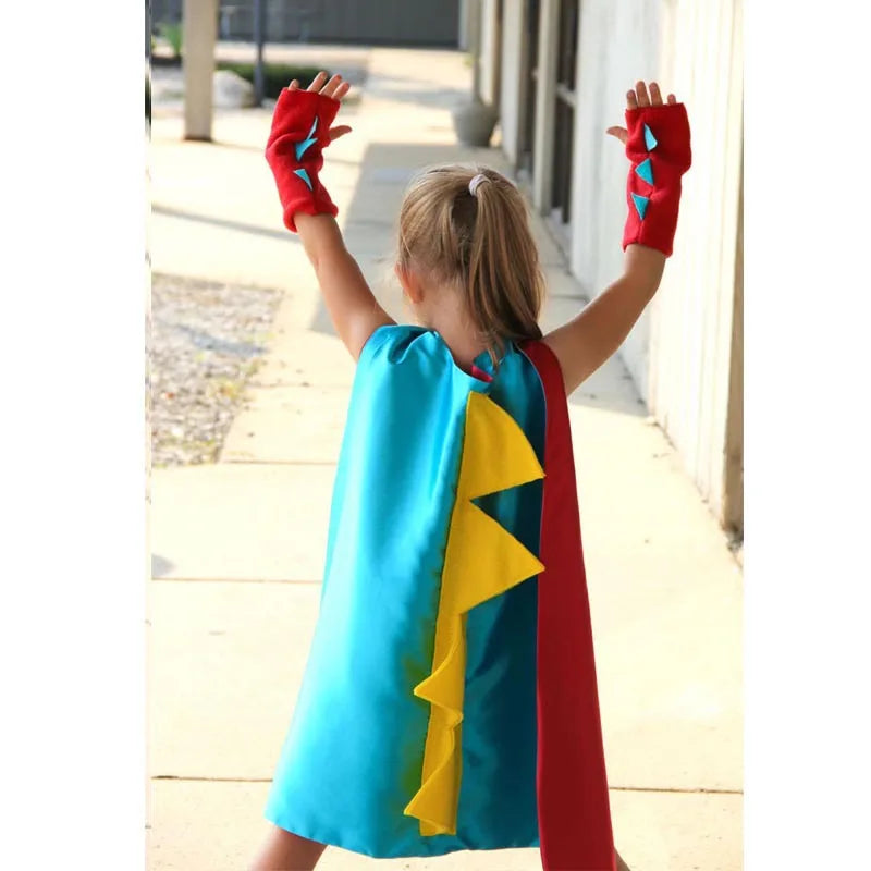 Kids Dinosaur Costume Cape Set | Halloween Birthday Dress Up