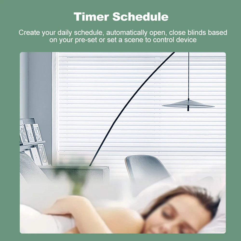 Smart Blind Motor Wifi Automatic Electric Roller Shutter Shadows App Control Lifting Curtain Opening Closing Driver Peaceful Pleasures Health and Wellness