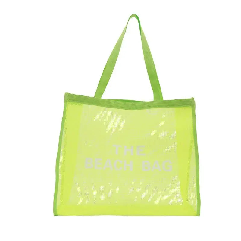 Women's Large Mesh Tote Bag – Beach, Pool, Gym & Travel
