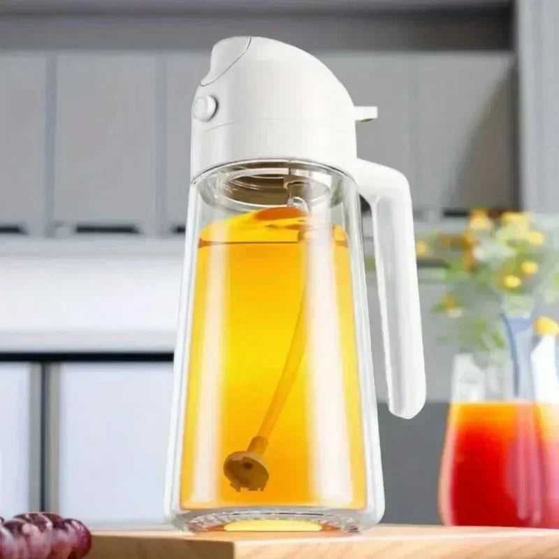 2-in-1 Oil Spray & Pour Bottle | 500ml Food-Grade Sprayer