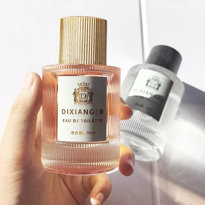 Fresh Floral Eau De Toilette 50ml Woody Scent Long Lasting Light Fragrance Vertical Striped Glass Bottle Women Dating Perfume Peaceful Pleasures Health and Wellness