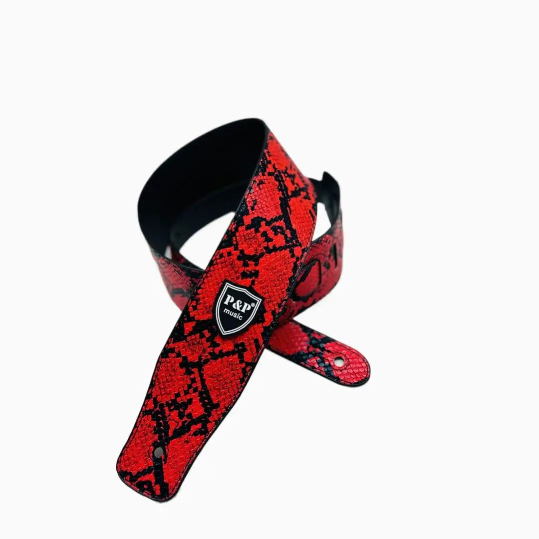 P&PWidth PU Leather Guitar Strap Widen Adjustable Soft Belt Electric