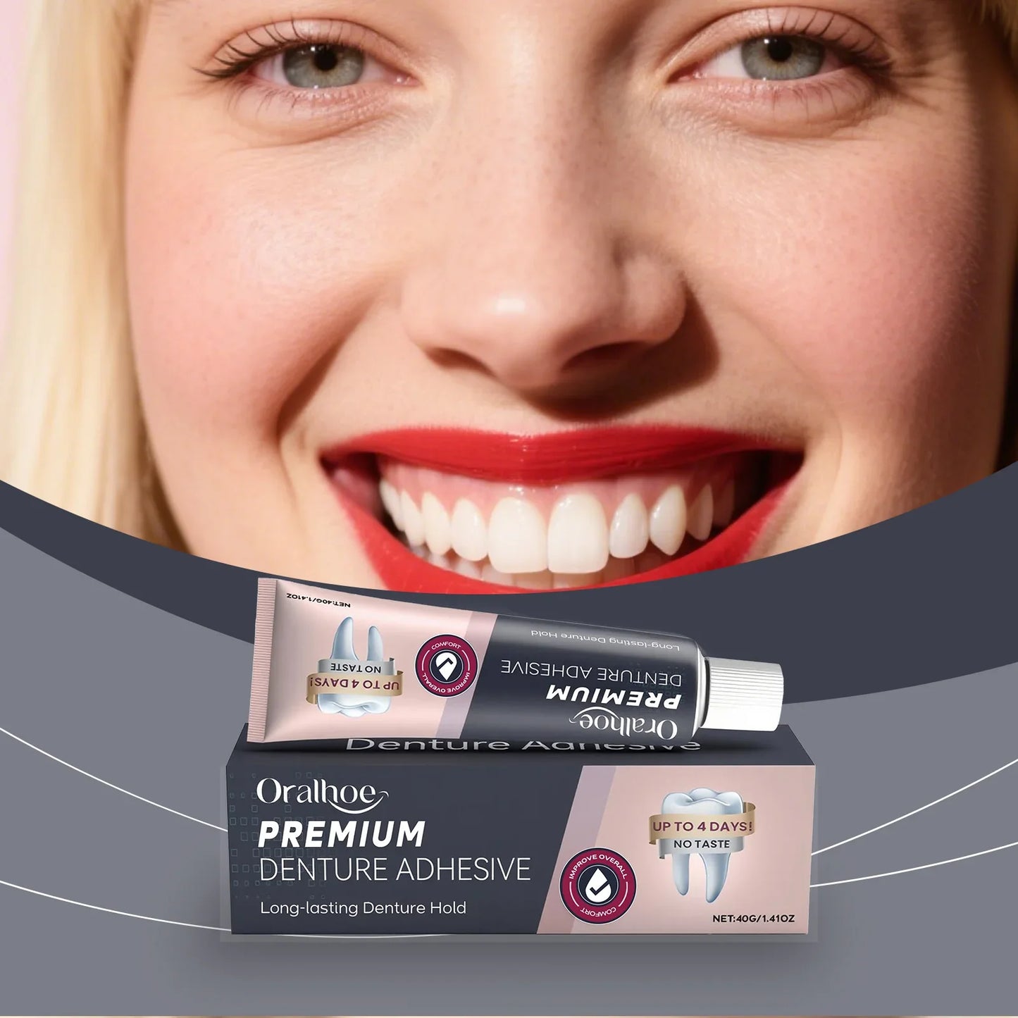 Denture Fixative Adhesive – Secure Hold & Natural Smile Daily