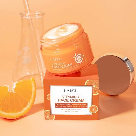 LAIKOU Vitamin C Facial Cream 50g Delicate Hydrating Moisturising Skin Care Products Peaceful Pleasures Health and Wellness